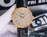 Swiss 9015 Repica Piaget Altiplano All Yellow Gold Diamond Dial Watch 40mm